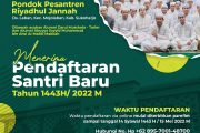Informasi Pendaftaran Santri Baru Ponpes Riyadhul Jannah Surakarta TA 1443 H/ 2022 M
