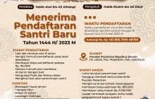 Informasi Pendaftaran Santri Baru Pondok Pesantren Riyadhul Jannah Surakarta TA 1444-1445 H/ 2023-2024 M